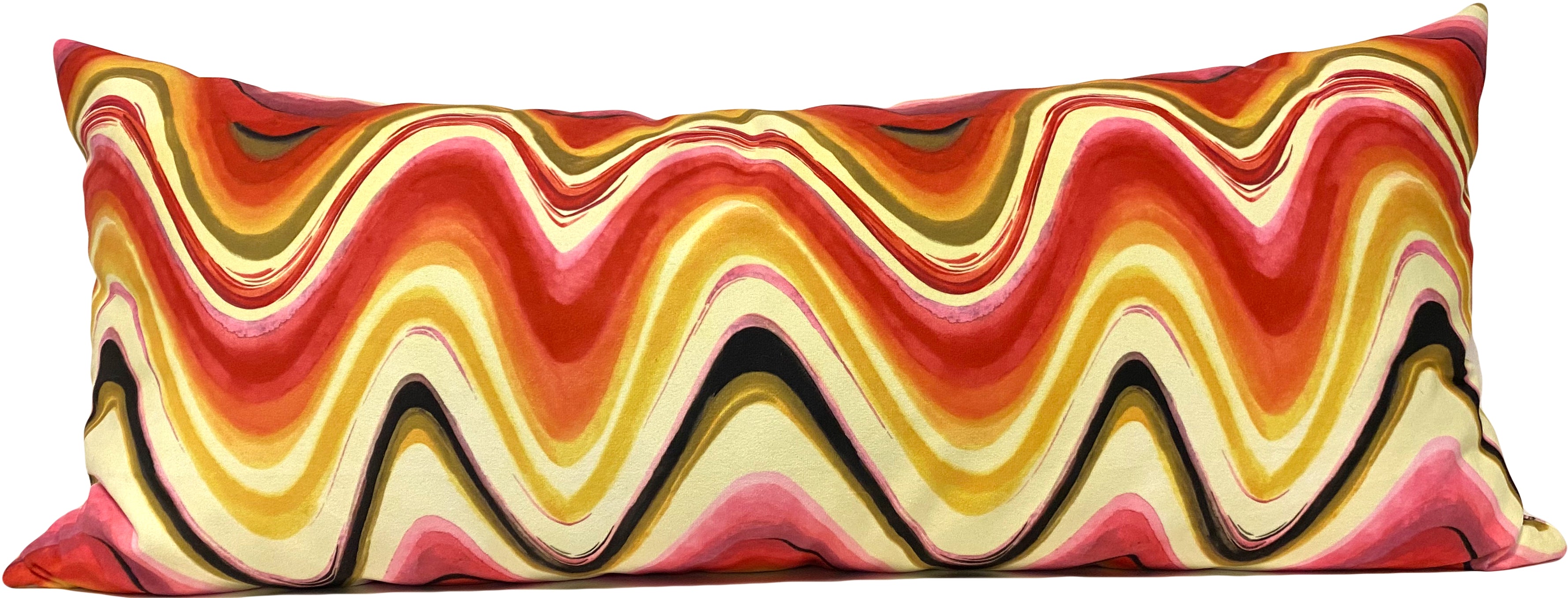 Anastasia Wave Lumbar Pillow 15x39"