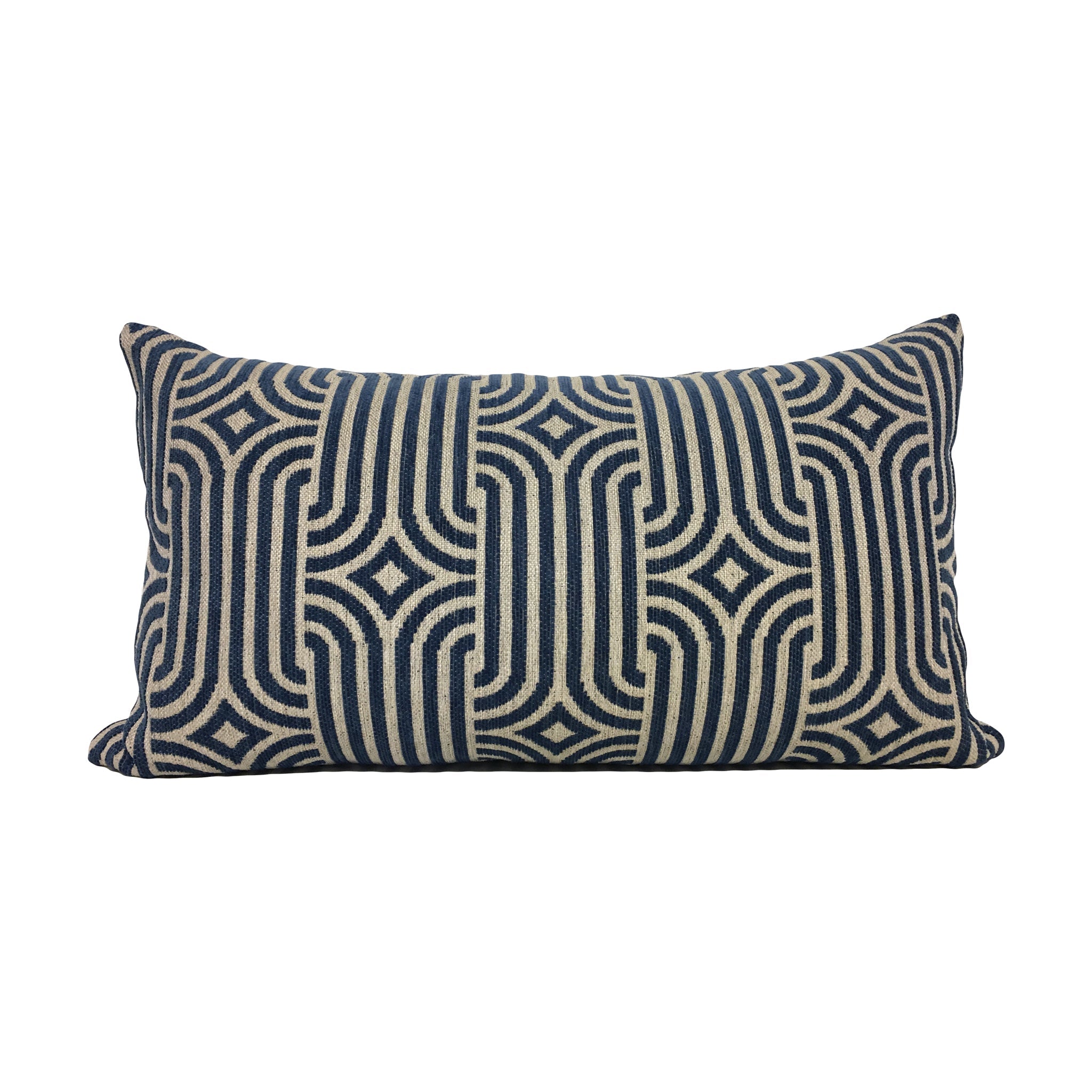 Aristocrat Blue Lumbar Pillow 12x22
