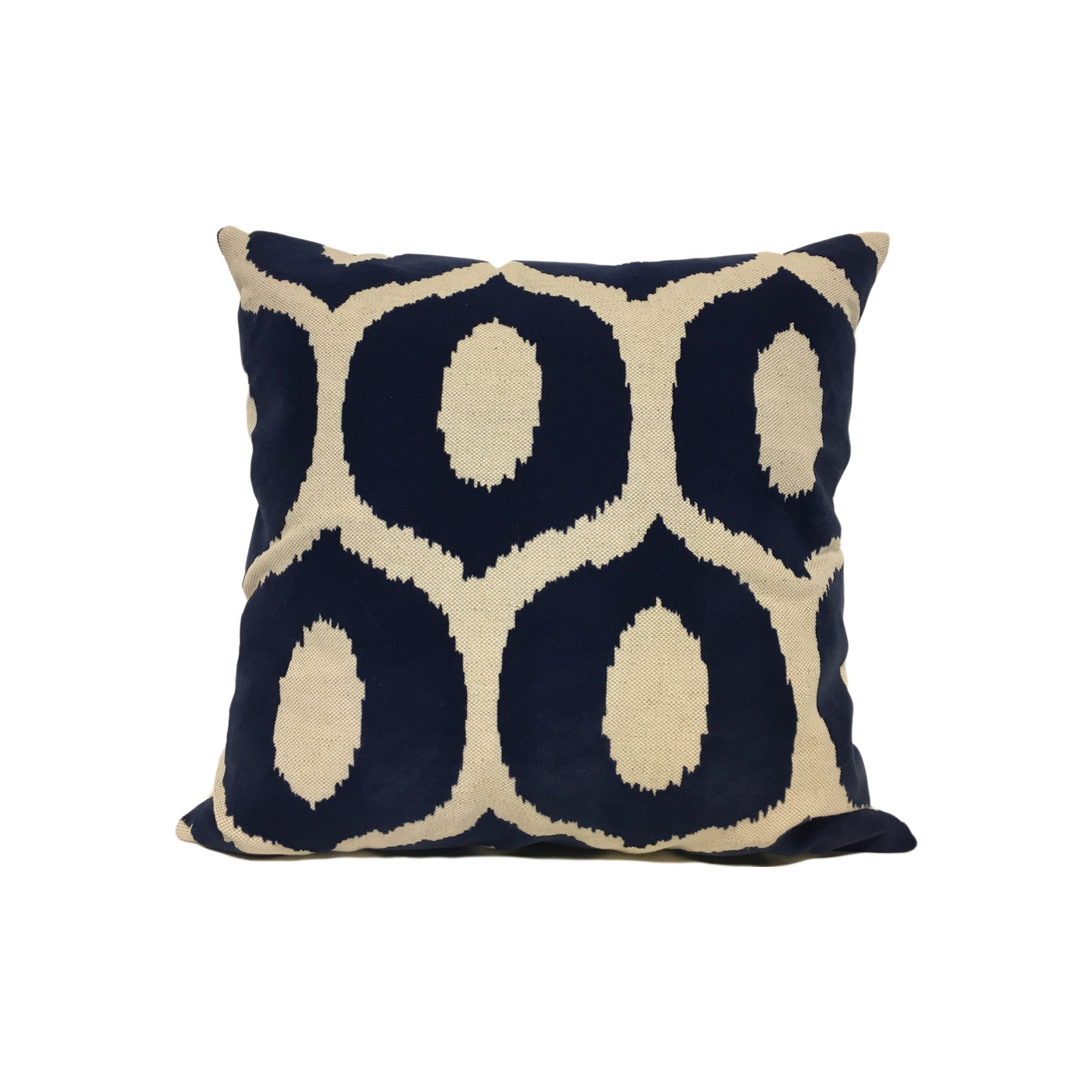 Ogee Velvet Midnight Abstract Throw Pillow 17x17"