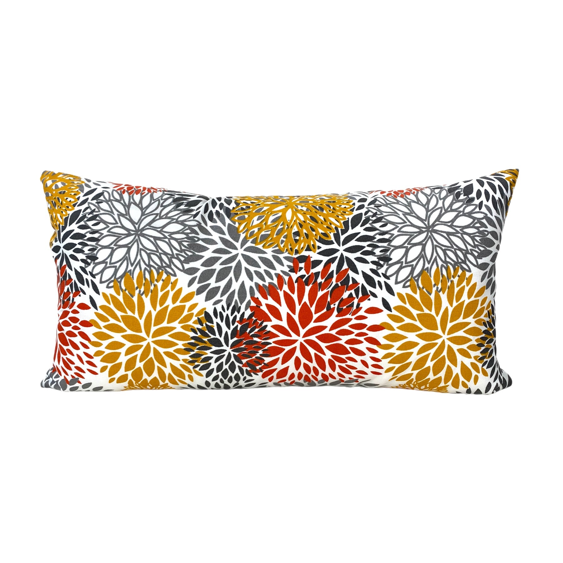 Bloom Fire Lumbar Pillow 12x22"