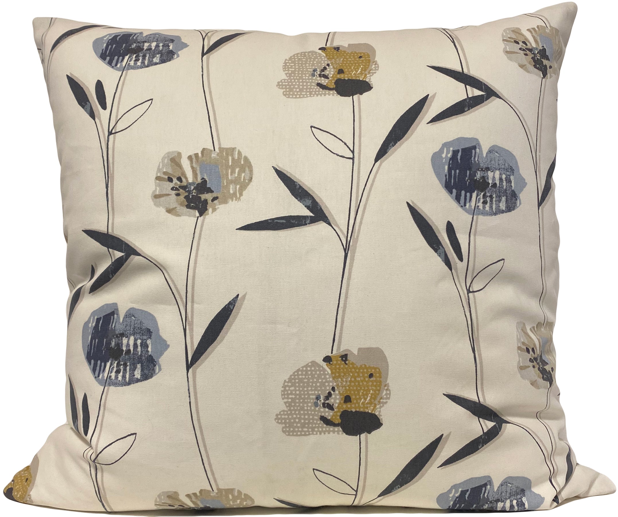 Blue Reeds Euro Pillow 25x25"
