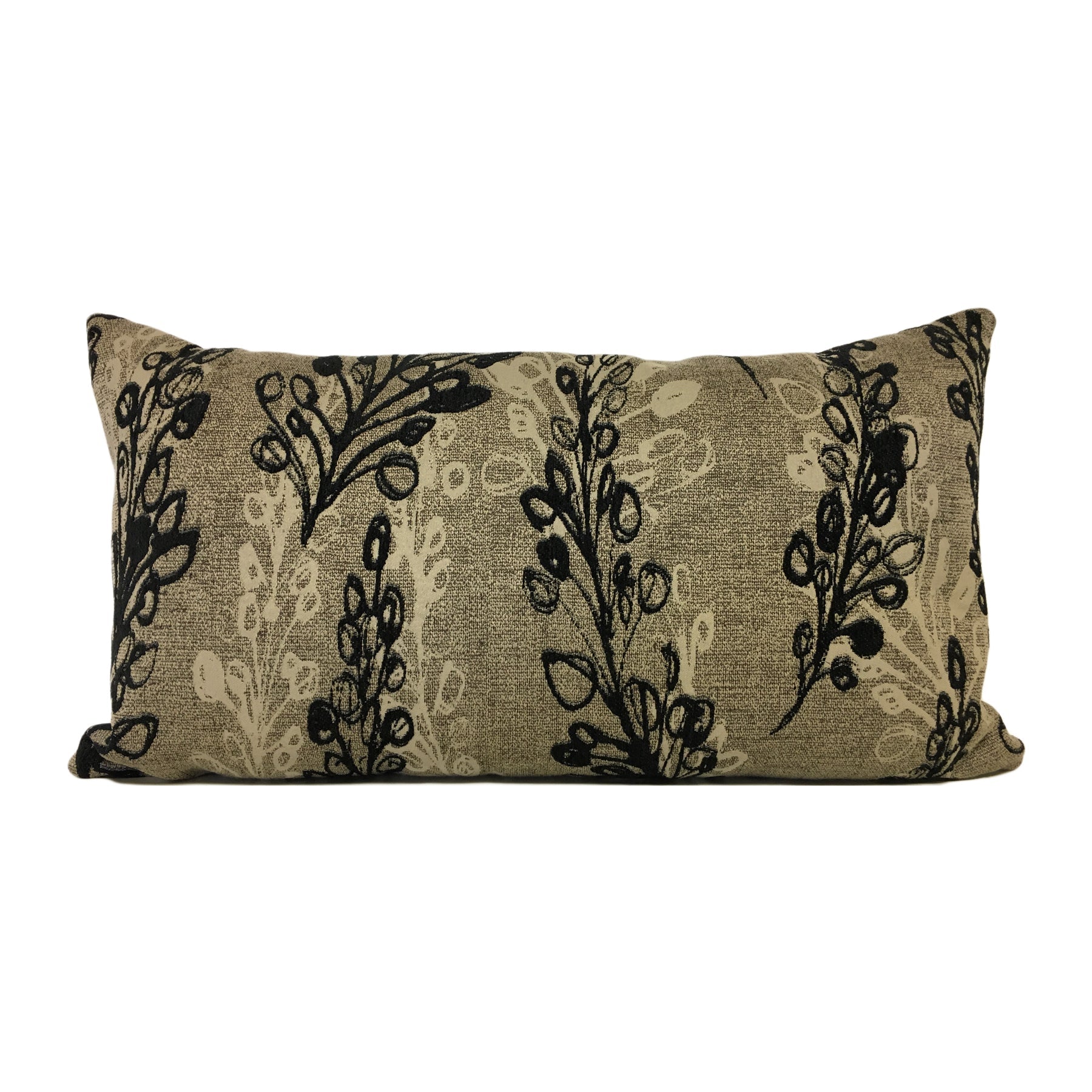 Caruso Ebony Lumbar Pillow 12x22