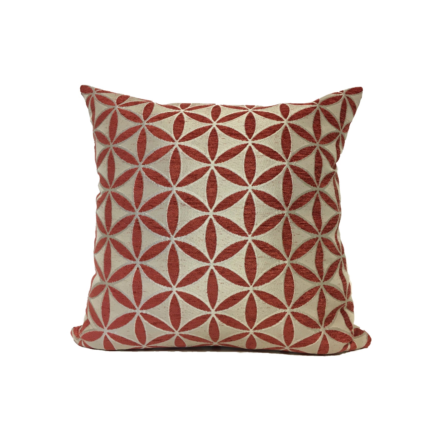 Demeter Russet Red Throw Pillow 17x17"
