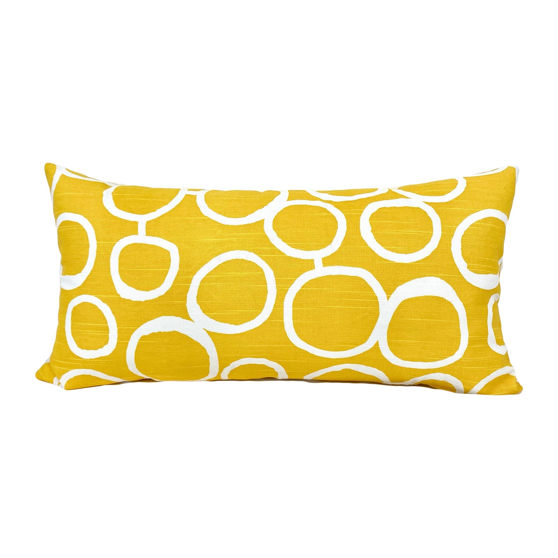 Freehand Corn Yellow Lumbar Pillow 12x22"