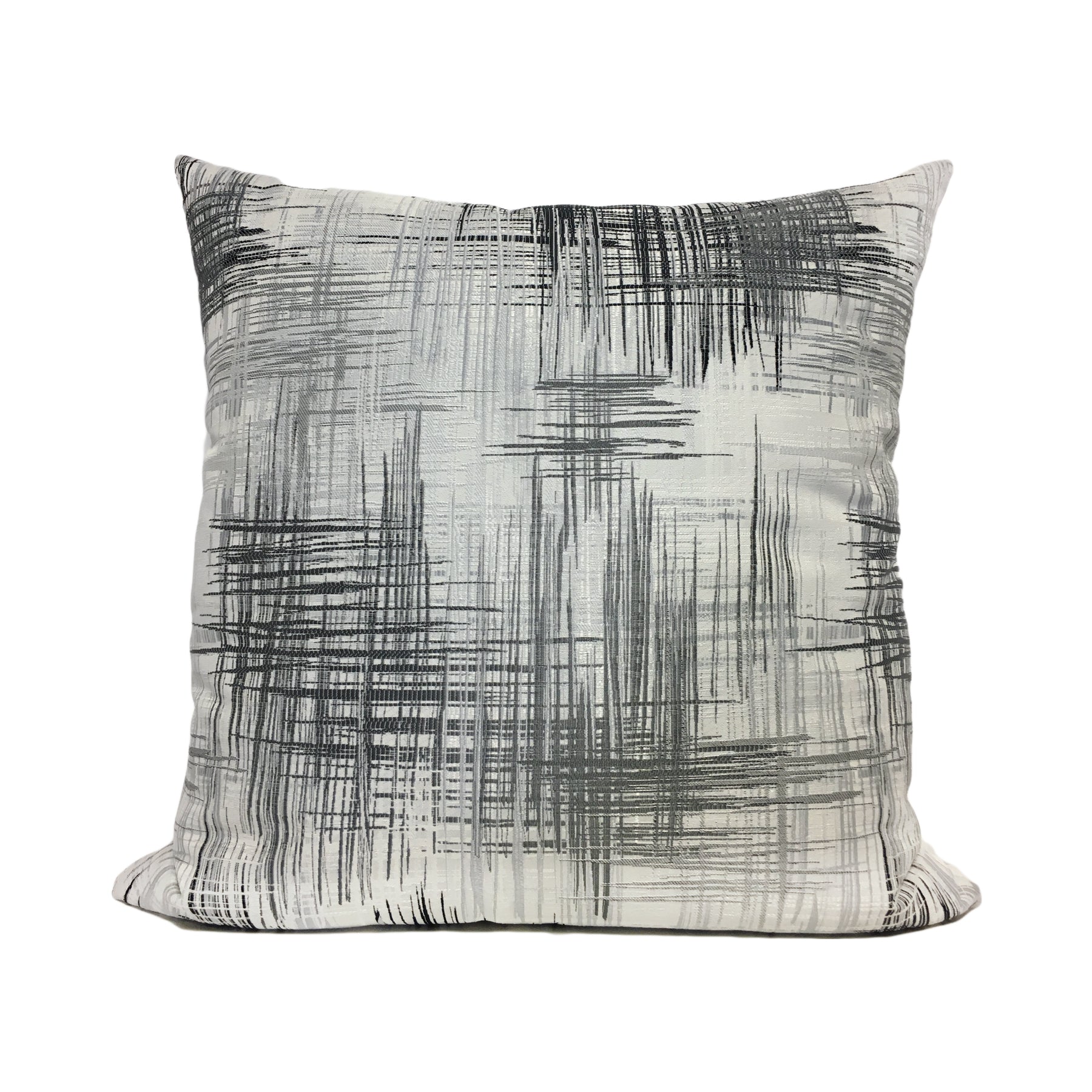 Chaos Graphite Throw Pillow 20x20"