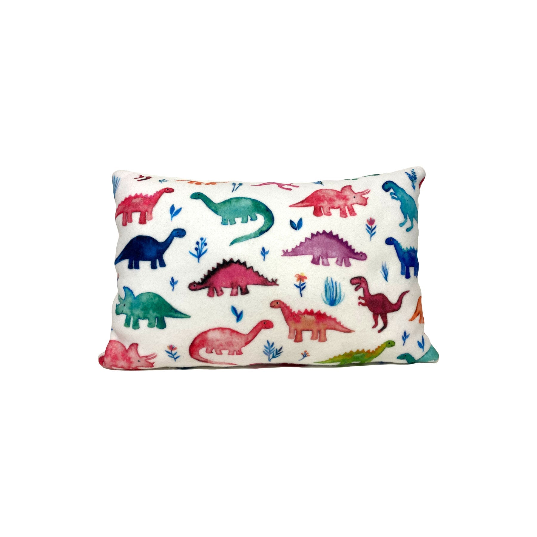 Little Dinos Multi Fleece Pillow 8x13"