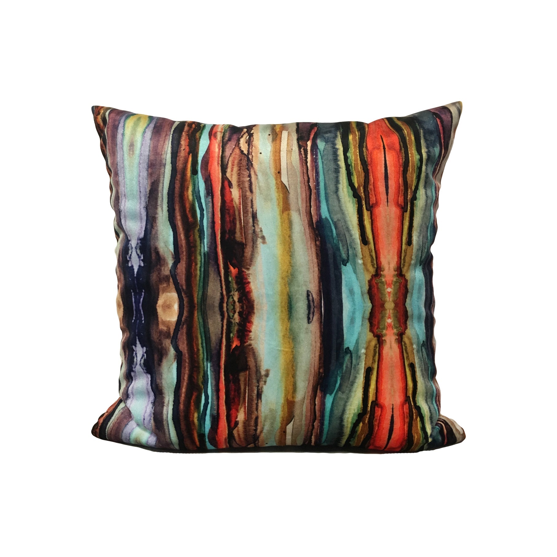 Native Drips Throw Pillow 17x17"