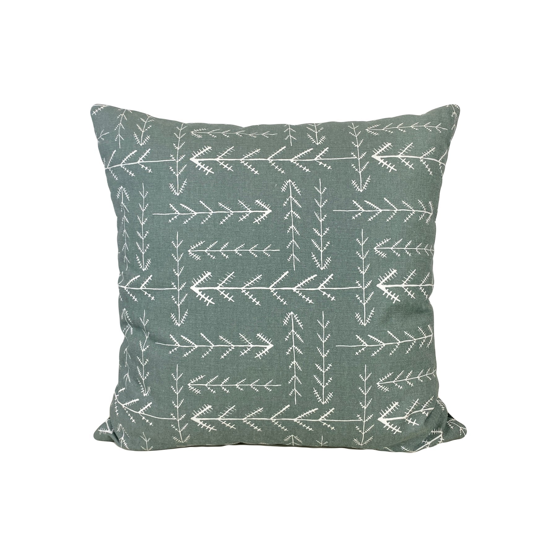 Native Sundown Grey Throw Pillow 17x17"