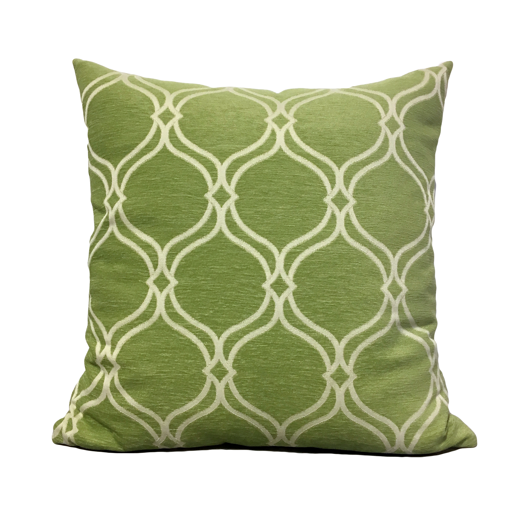 Oasis Lime Green Geometric Throw Pillow 20x20