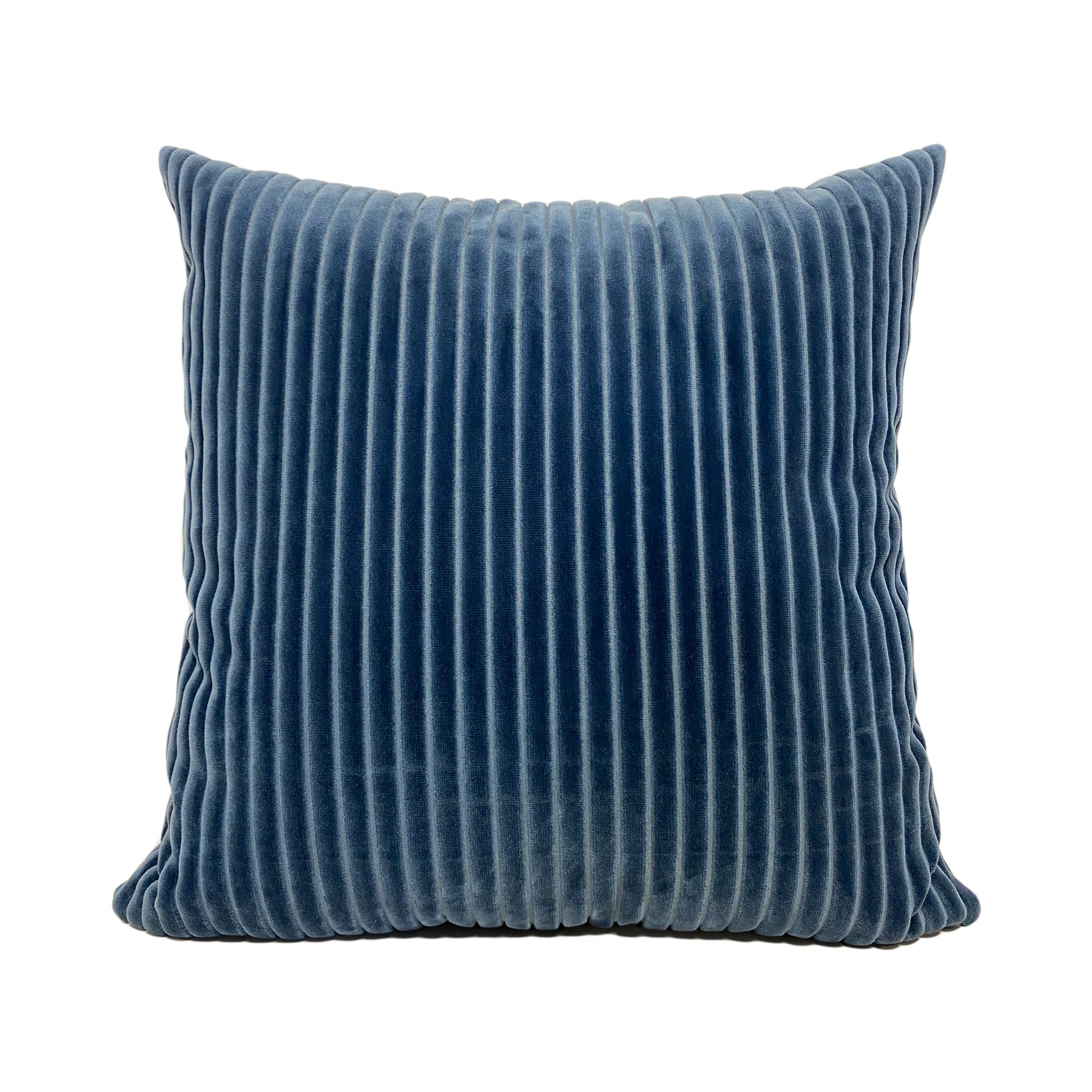 Postrio Indigo Velvet Throw Pillow 20x20"