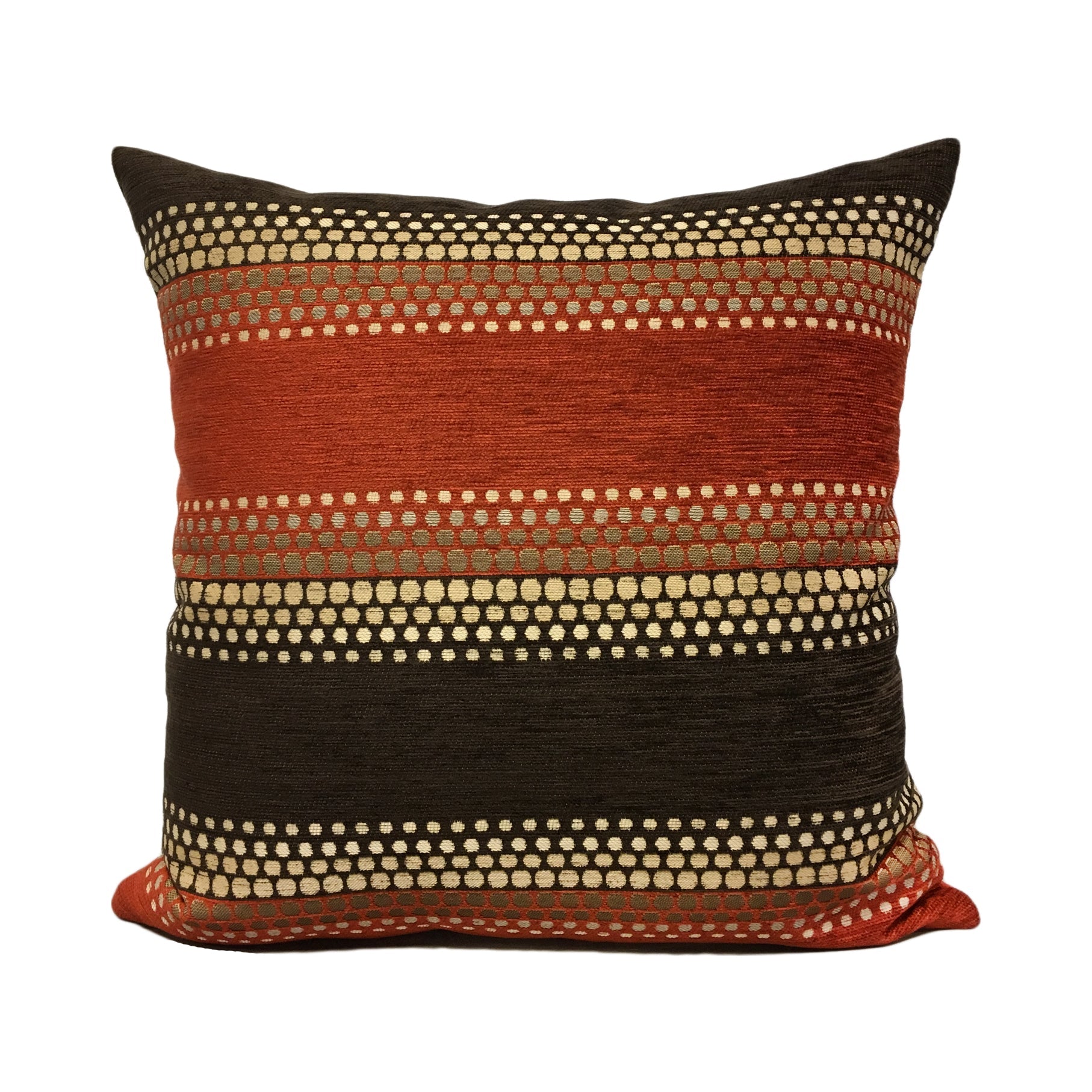 Reaction Clay Orange Throw Pillow 20x20