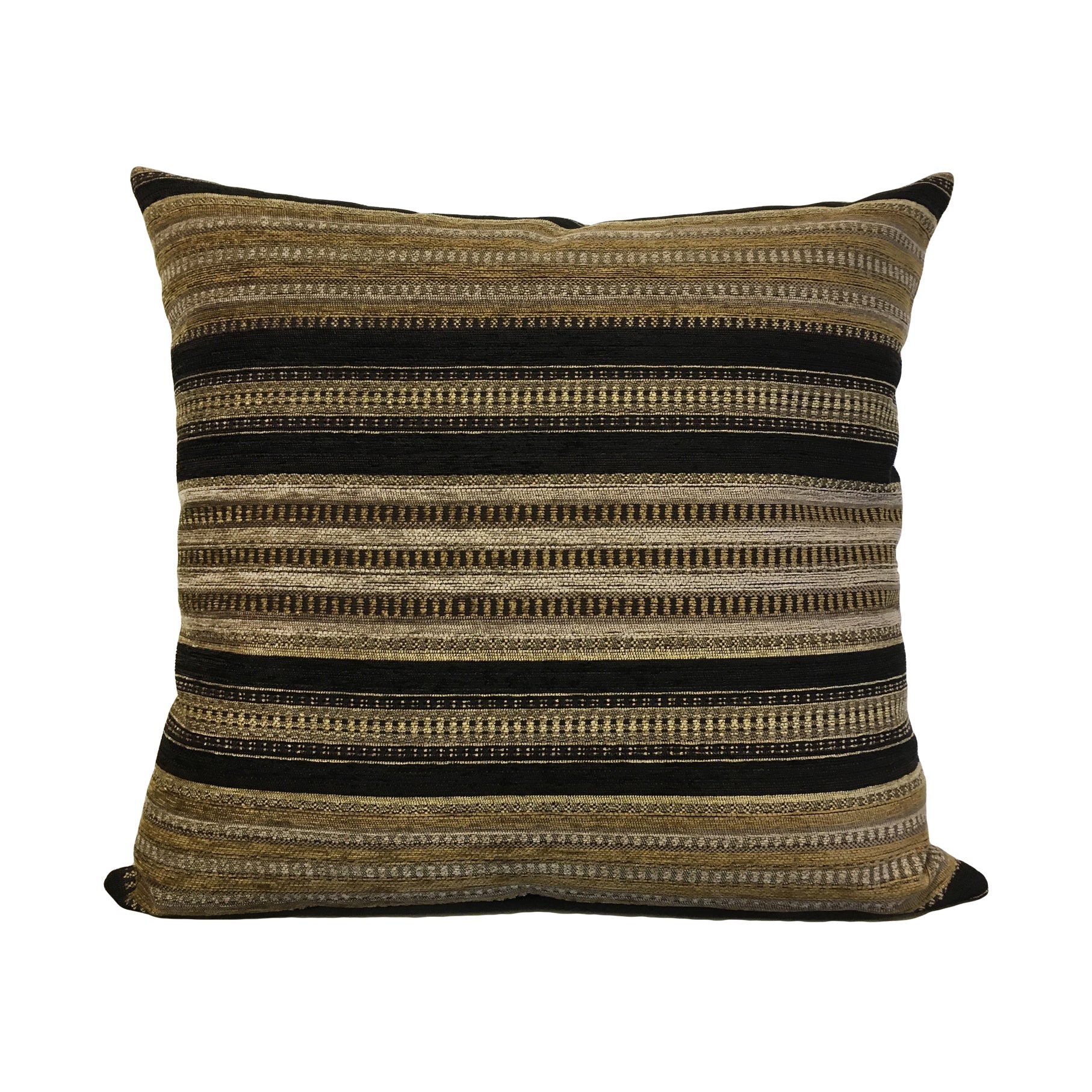 Salem Black Gold Throw Pillow 20x20"