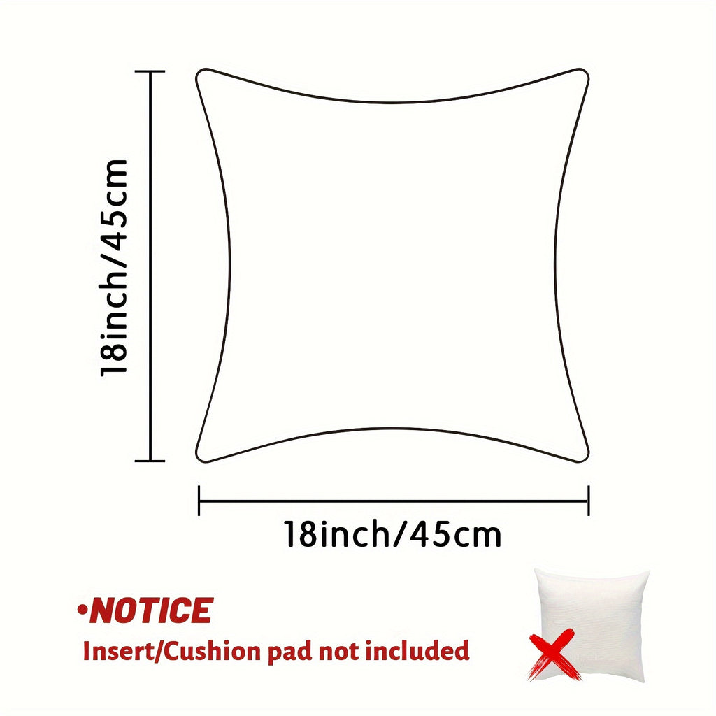 4pcs Geometric Abstract Woman Face Throw Pillow Covers - Double-Sided Printed Polyester Cushion Covers with Zipper Closure, Vibrant Yellow Blue Red Contemporary Art for Living Room, Bedroom, Sofa Decor (No Insert Included), Pillow Covers for Living Room,