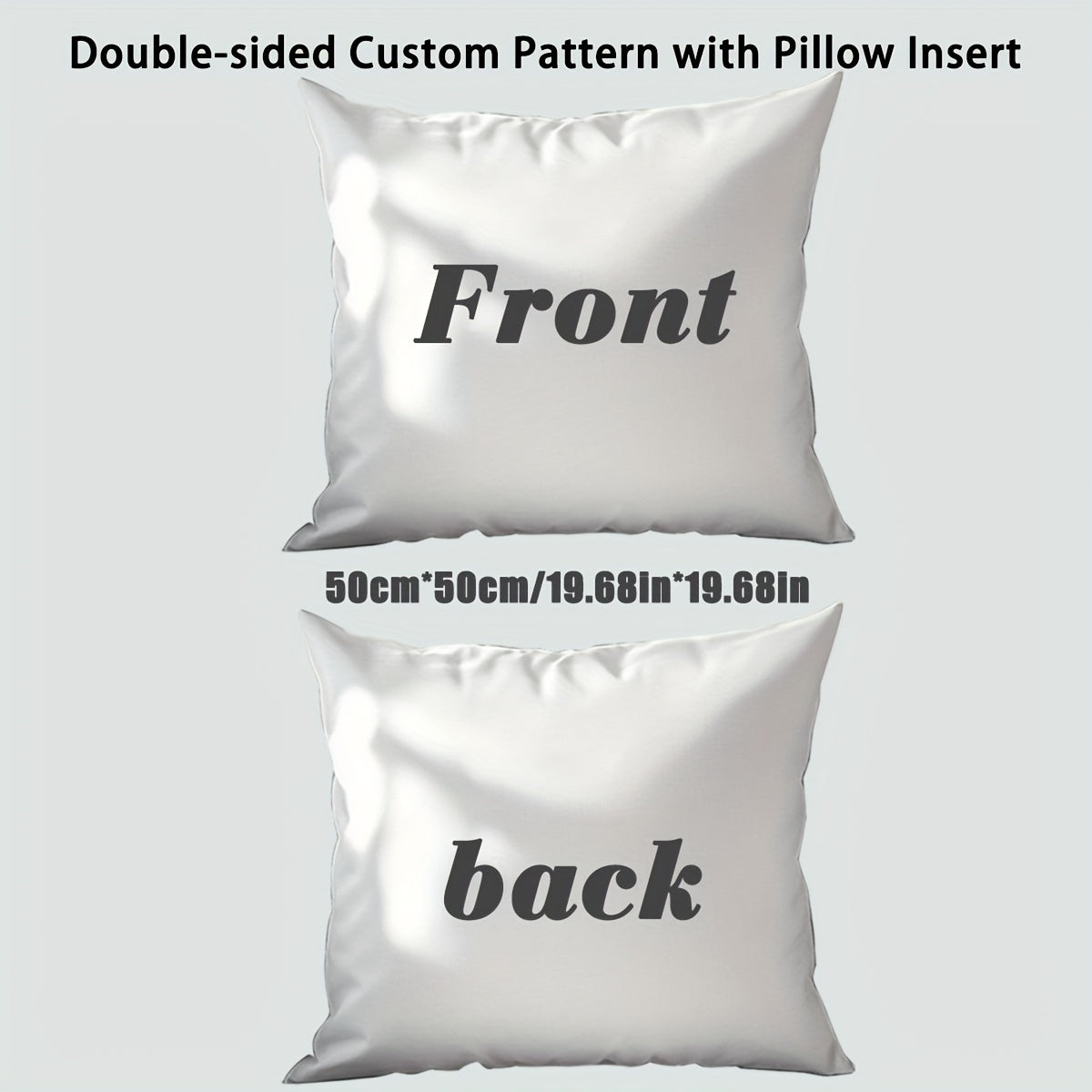 Custom Double-Sided Pillow with Clear Printing: Upload Your Photos, Family Pictures, Pet Images, or Scenery – Includes Cover and Filling in One Place