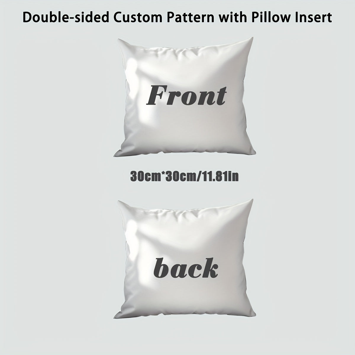 Custom Double-Sided Pillow with Clear Printing: Upload Your Photos, Family Pictures, Pet Images, or Scenery – Includes Cover and Filling in One Place