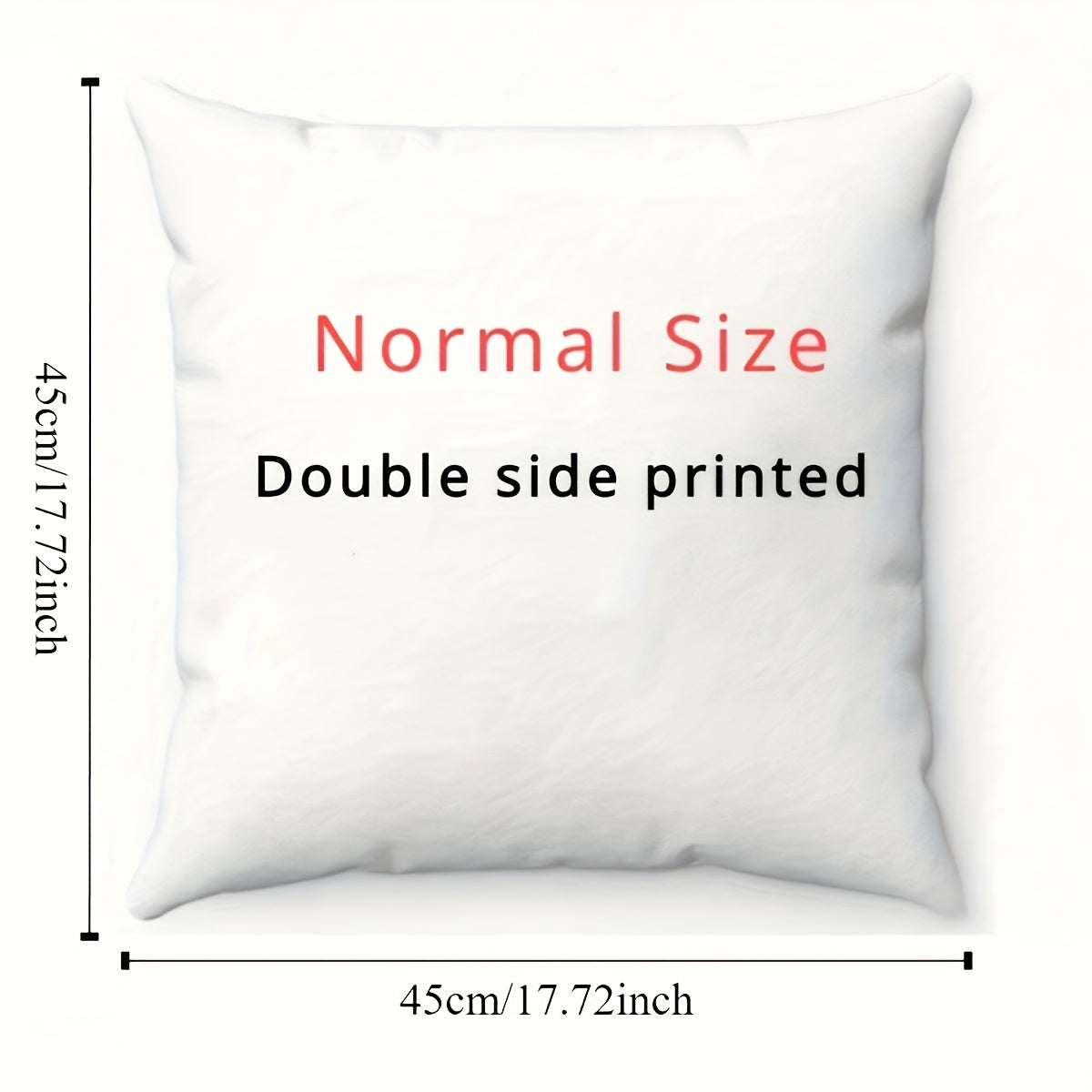Custom Photo Pillow Cover - Dual-Sided Printing, Personalized Gift for Father's Day, Mother's Day, Christmas, Valentine's - Machine Washable Home Decor with Your Own Picture (No Insert Included), Decorative Pillow Covers, Thoughtful Present, Traditional