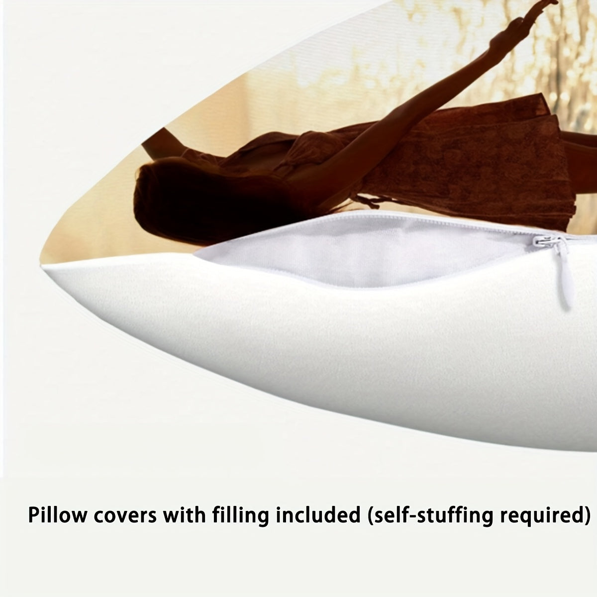 Custom Double-Sided Pillow with Clear Printing: Upload Your Photos, Family Pictures, Pet Images, or Scenery – Includes Cover and Filling in One Place