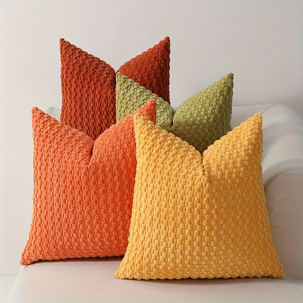 4 Soft Velvet Velvet Modern Double-sided Design Sofa Pillowcases, Office Chair Backrest Pillowcases, Bedside Cushion Covers, and Machine-washable Sofa and Bed Decorative Cushion Covers, Sofa Covers for Sectional Sofas, Sofa Cushion Covers for Living Room,