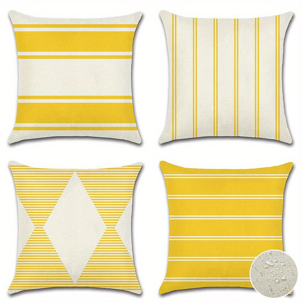 4pcs Tropical Style Throw Pillow Covers, Decorative Square Cushion Covers for Living Room, Bedroom, Sofa, (Double-sided Printing, Pillow Core Not Included)