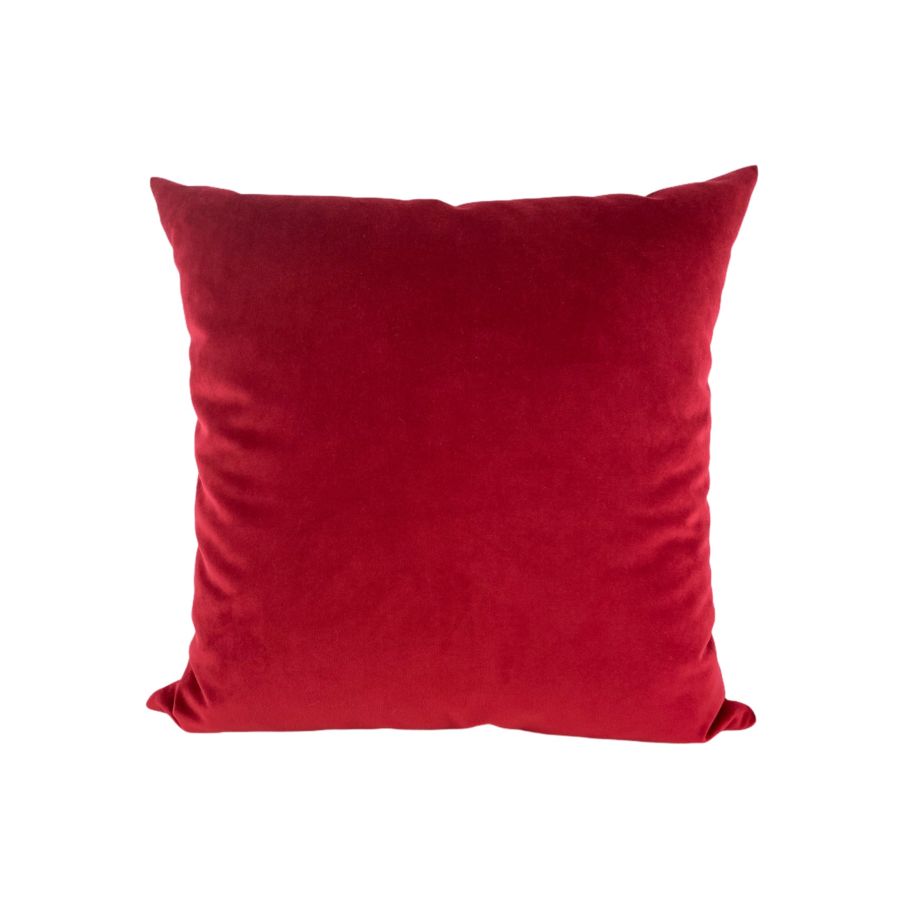 Franklin Velvet Theatre Red Throw Pillow 17x17"