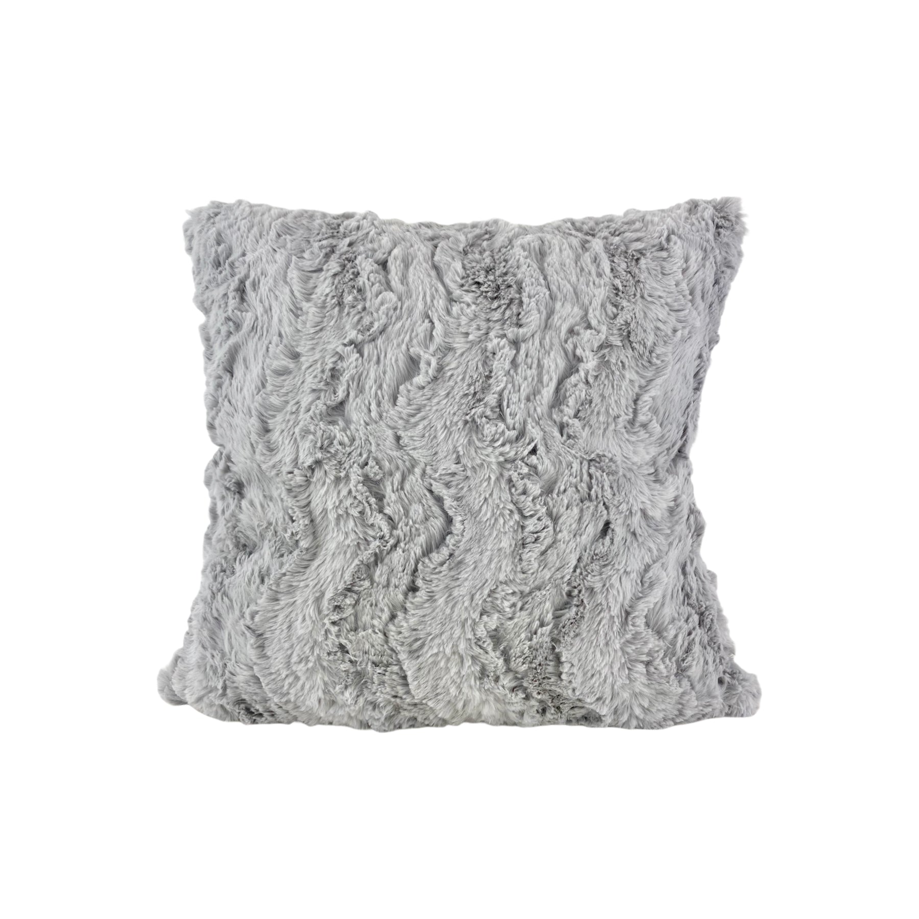 Glacier Silver Rabbit Throw Pillow 17x17"
