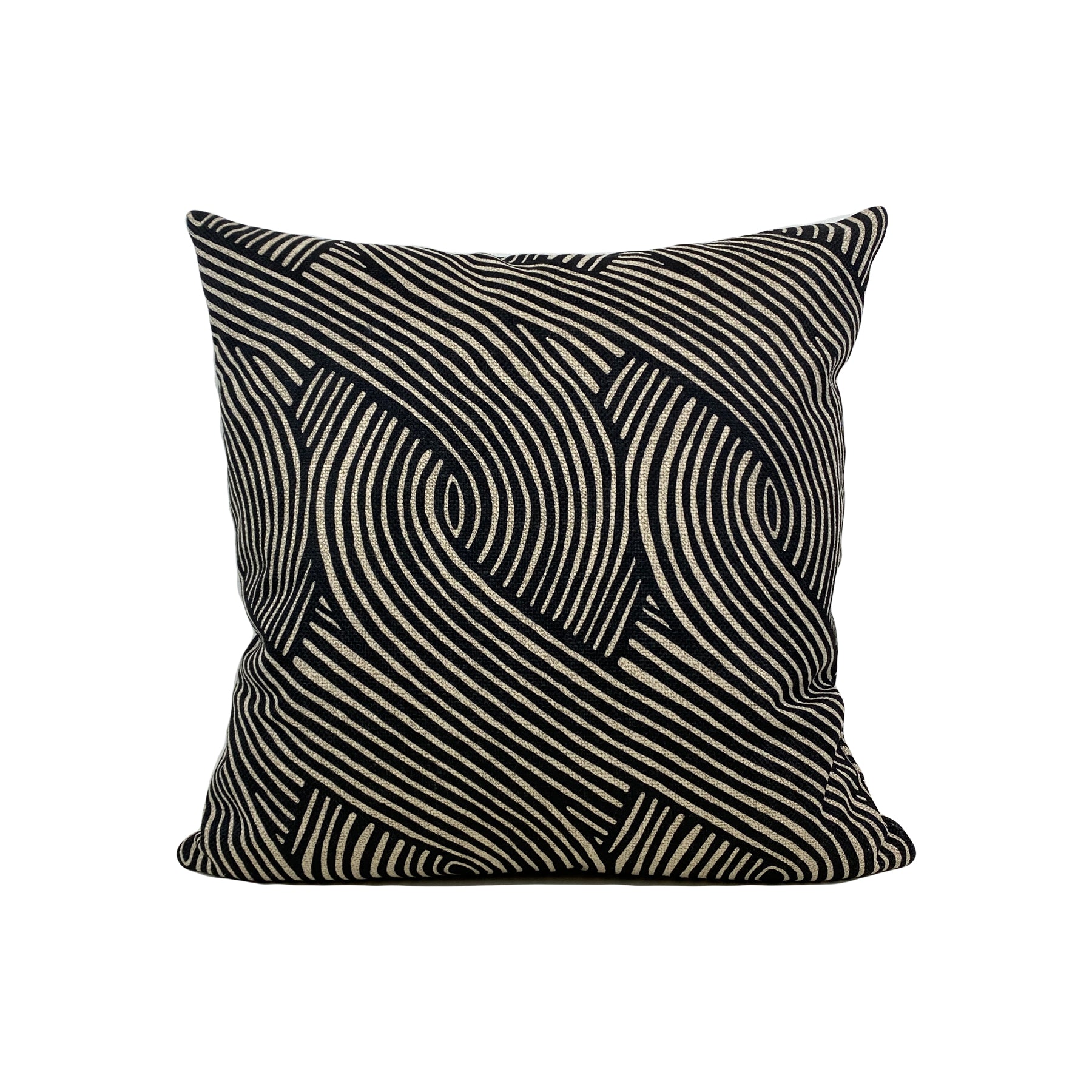 Imari Ebony Weave Throw Pillow 17x17"