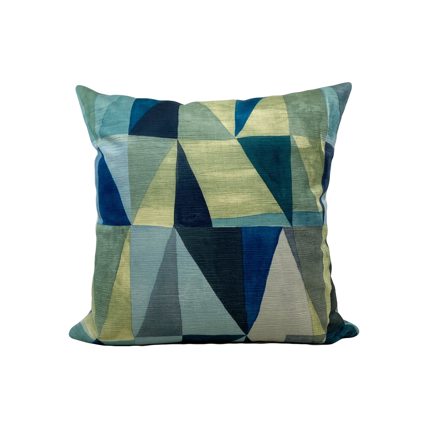 Klee Blue Throw Pillow 17x17"