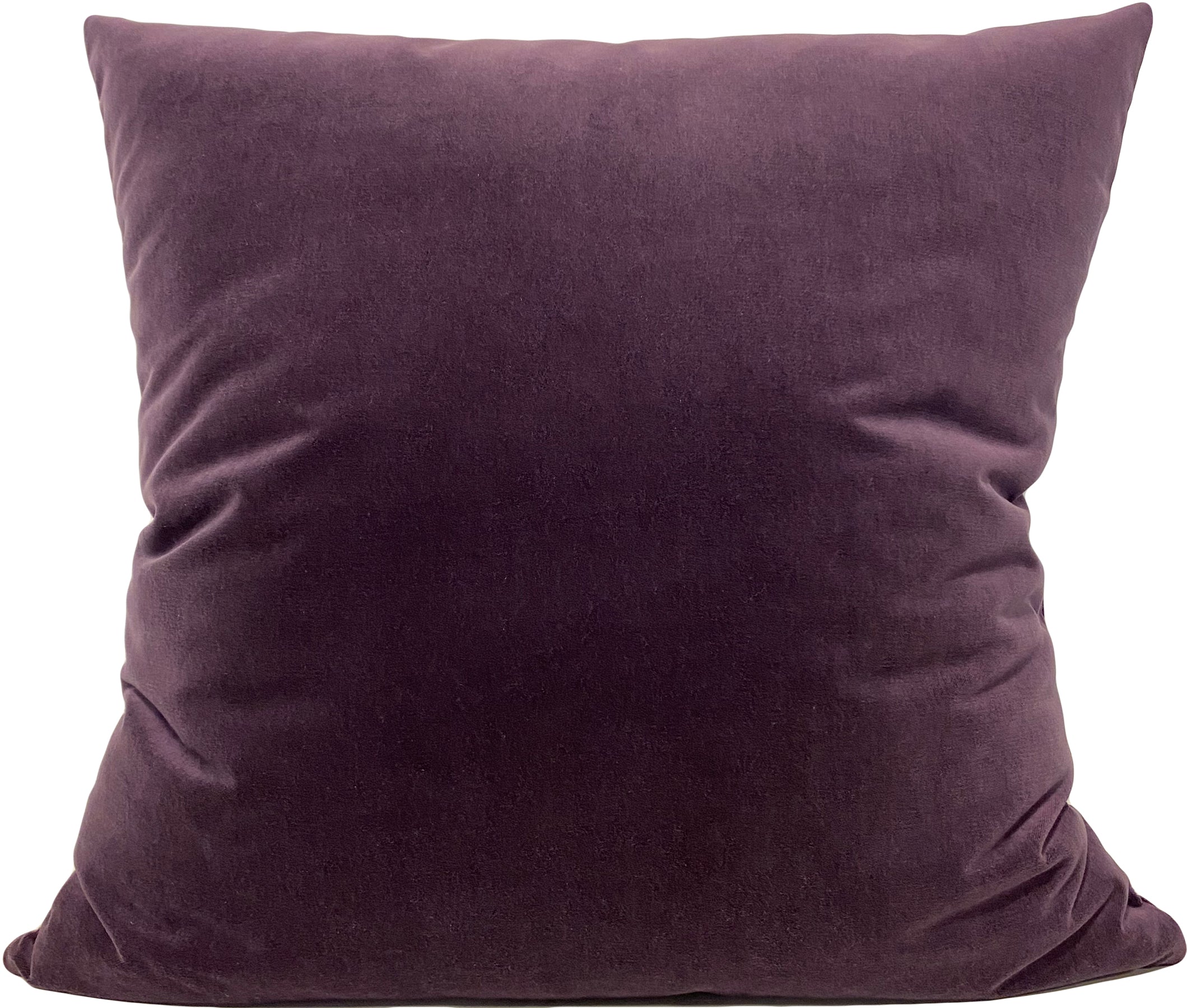 Luscious Velvet Deep Purple Euro Pillow 25x25"