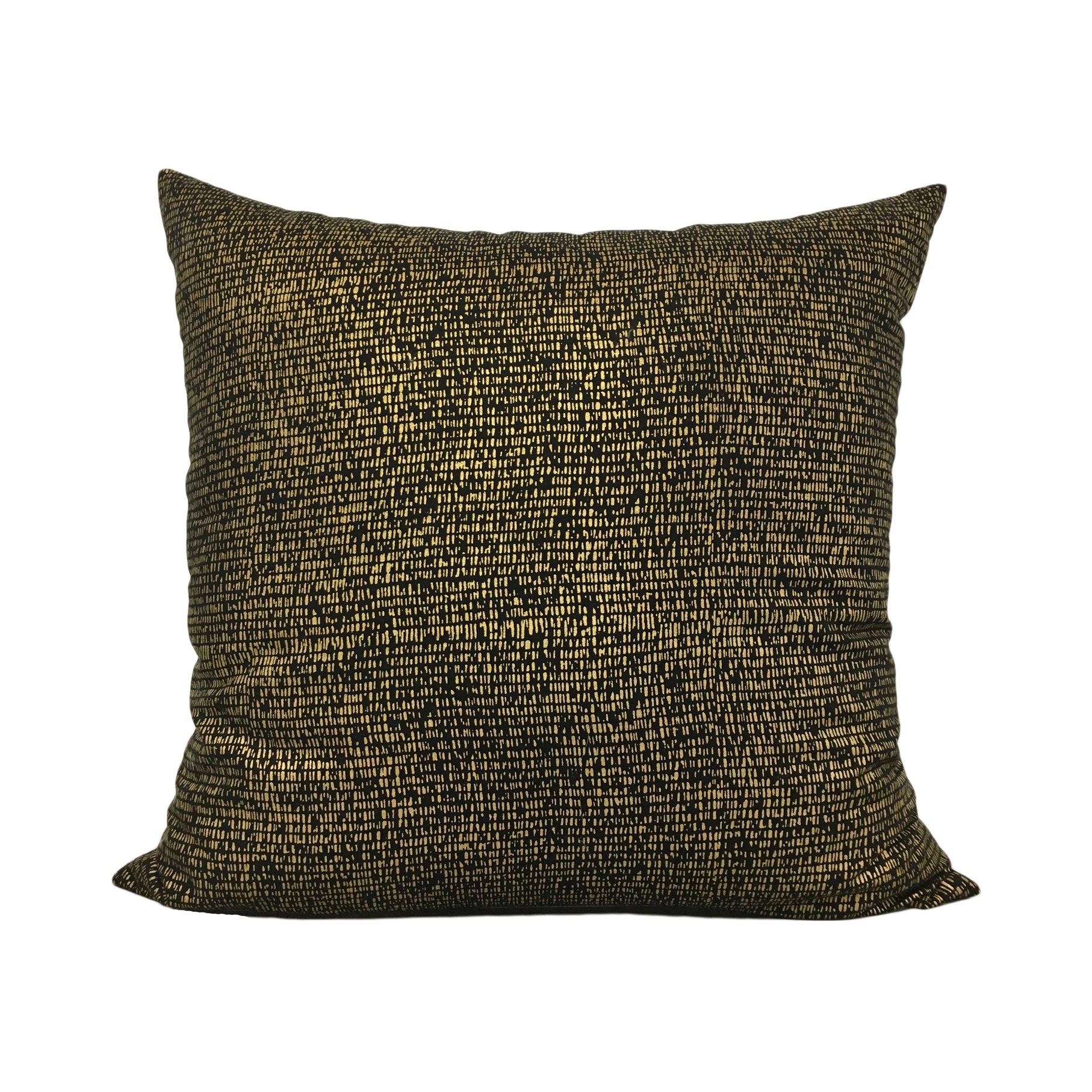 Metallic Mesh Gold Throw Pillow 20x20"