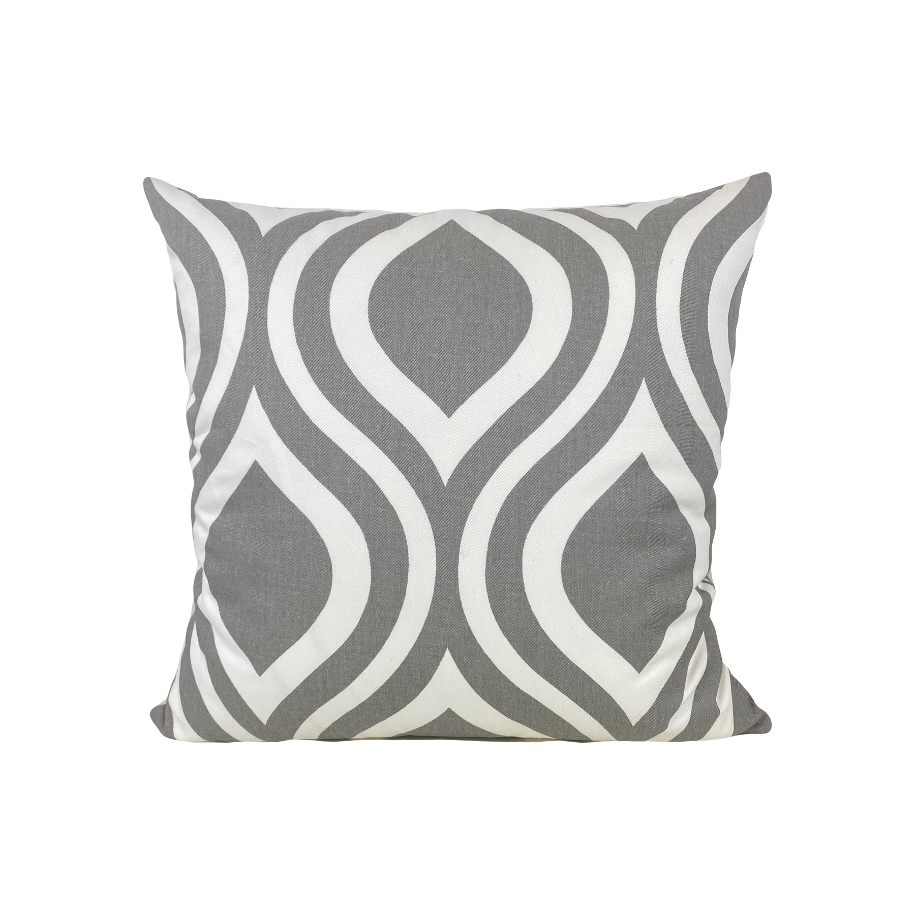 Nicole Twill Storm Ogee Throw Pillow 17x17"