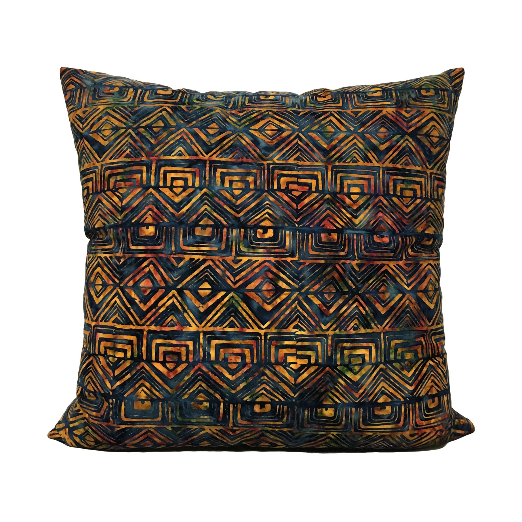 Spirit Rhythm Dusk Batik Throw Pillow 20x20