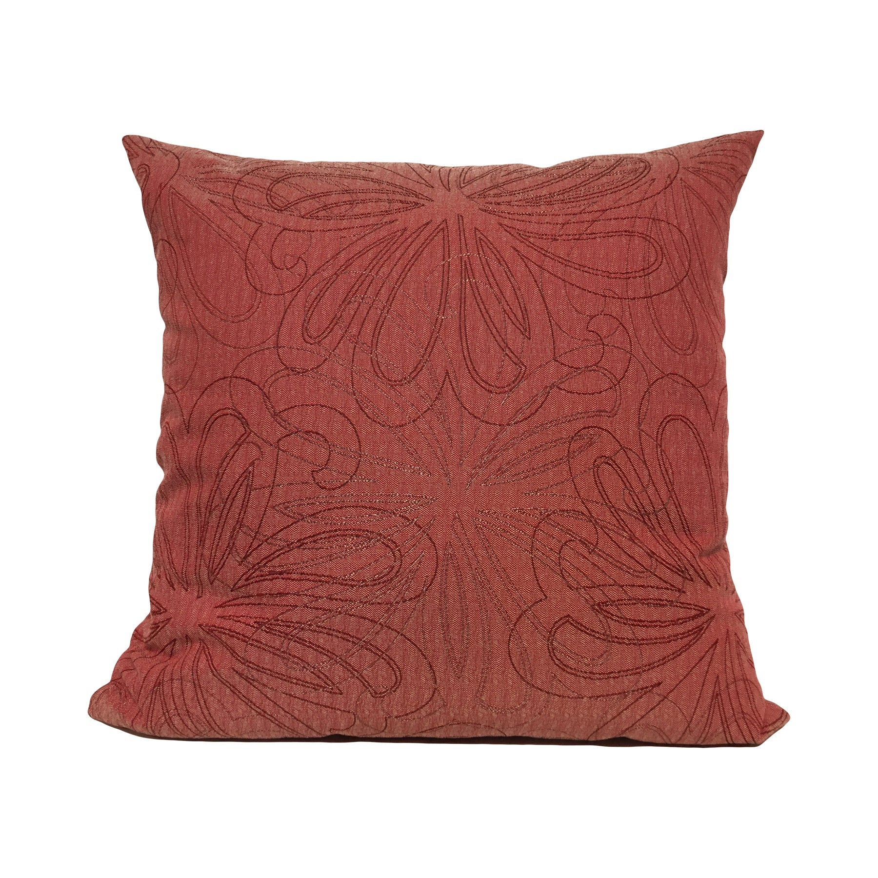 Vow Claret Floral Throw Pillow 20x20"