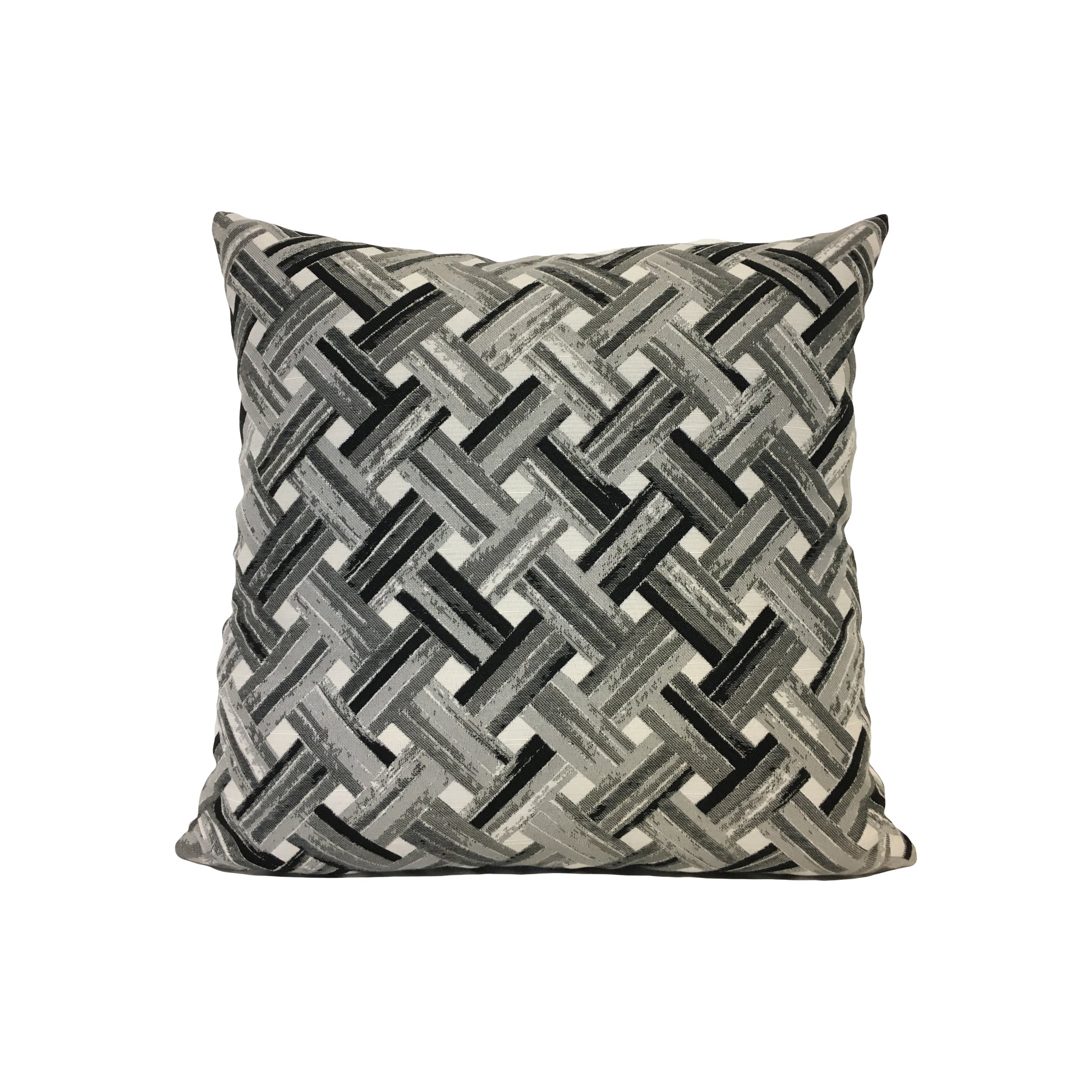 Weaver Onyx Throw Pillow 17x17"