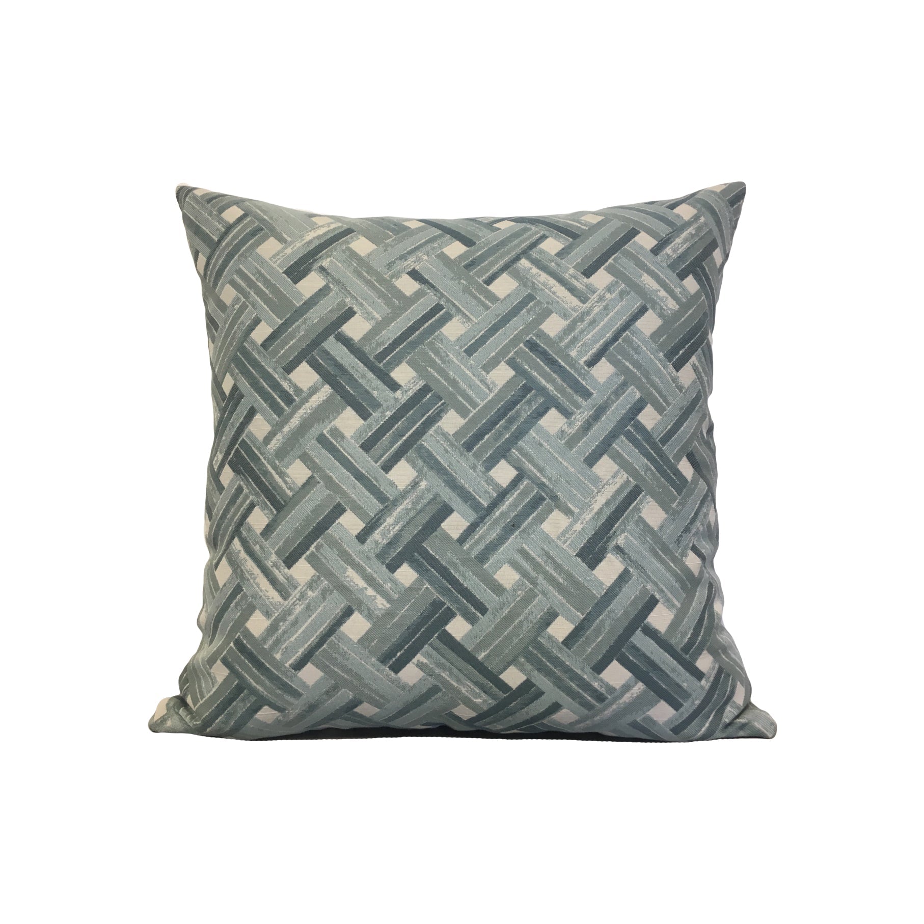Weaver Spa Blue Throw Pillow 17x17"