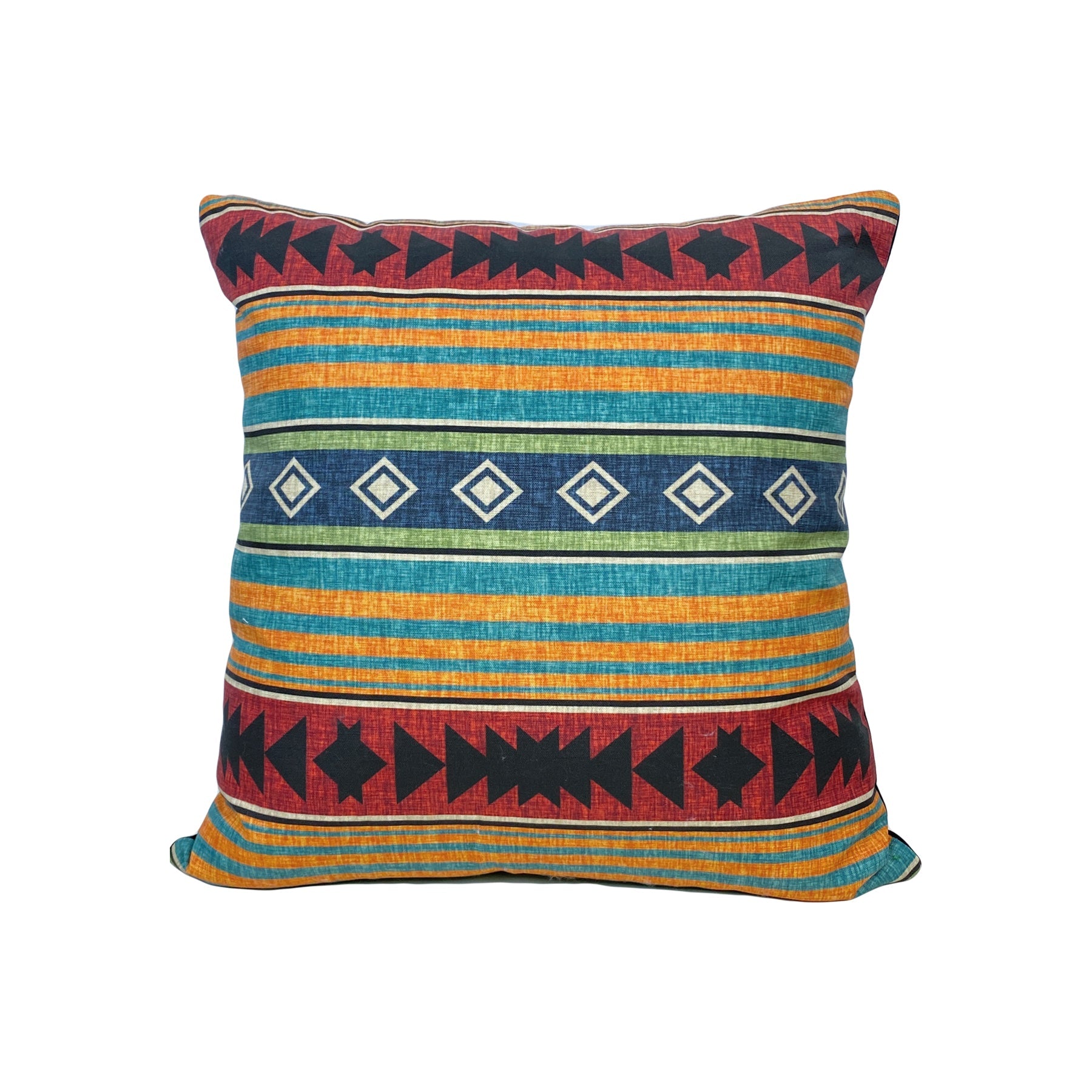 Western Blanket Throw Pillow 17x17"