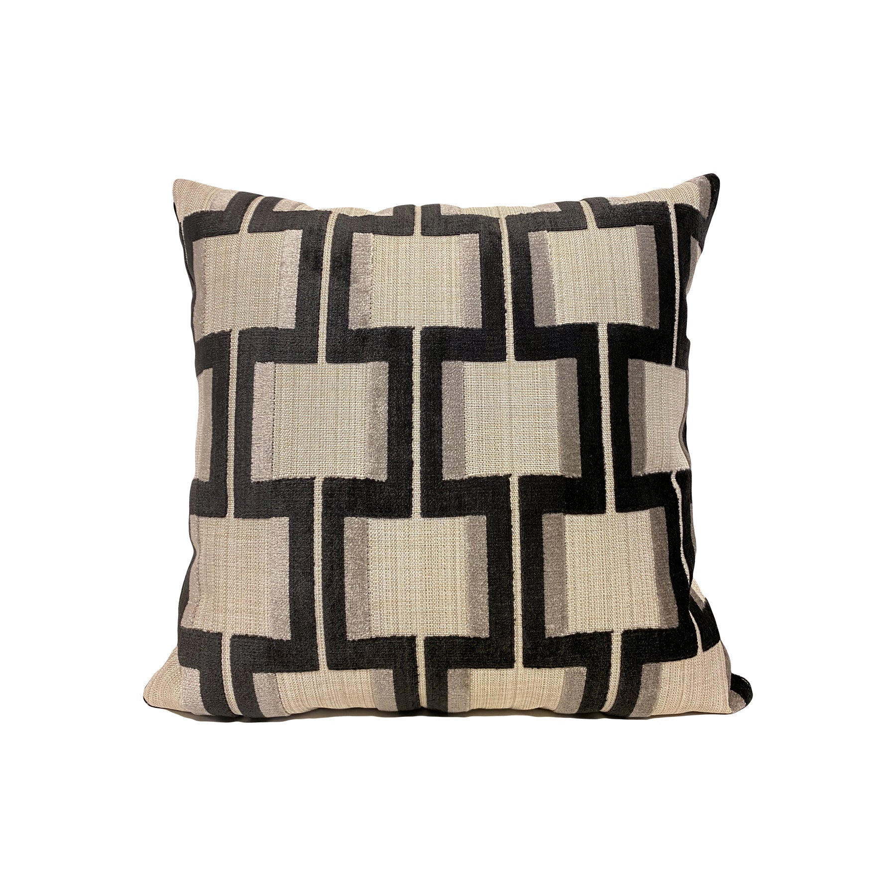Wyndham Carbon Geometric Throw Pillow 17x17"